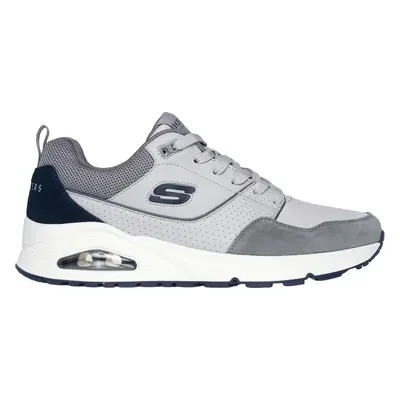 Skechers Men's Uno - Retro One Sneaker in Gray, Size | Leather/Synthetic/Textile