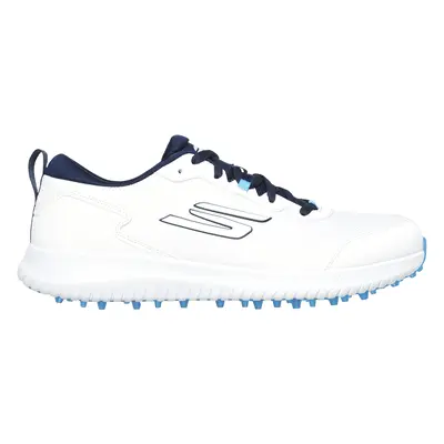 Skechers Men's GO GOLF Max Fairway Golf Shoes in White/Navy Blue, Size | Textile/Synthetic