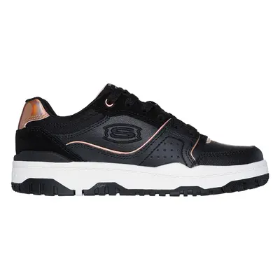 Skechers Girls SKX-228 - Cool Class Sneaker in Black/Rose Gold, Size | Leather/Synthetic/Textile