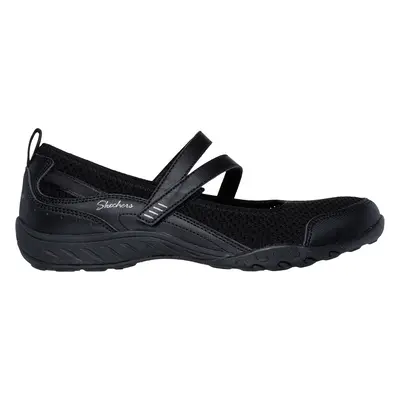 Skechers Women's Relaxed Fit: Breathe-Easy - Keep Clean Flats in Black, Size | Synthetic/Textile