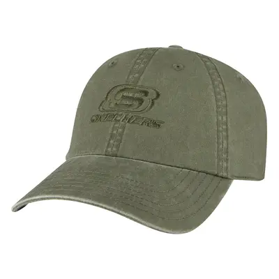 Skechers Men's Washed Dad Hat in Olive | Cotton