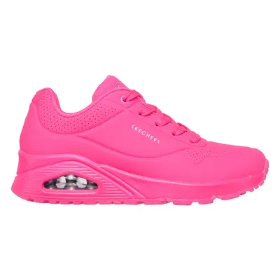 Skechers Women's Uno - Night Shades Sneaker in Hot Pink, Size | Synthetic/Textile