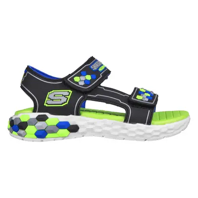 Skechers Boy's Mega-Splash 2.0 - Cuboshore Sandals in Black/Lime, Size | Synthetic, Machine Wash