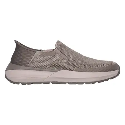 Skechers Men's Slip-ins: Neville - Rovelo Sneaker in Taupe, Size | Textile/Synthetic, Vegan, Mac