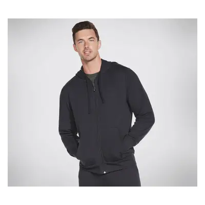 Skechers Men's GO WALK Everywhere Hoodie in Black, Size Large | Cotton/Polyester