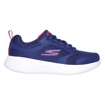 Skechers Girls GO RUN V.2 - Runner Reset Sneaker in Navy Blue/Pink, Size | Textile/Synthetic, Ma