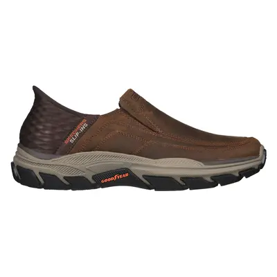 Skechers Men's Slip-ins RF: Respected - Elgin Slip-On Shoes in Brown, Size | Textile/Leather