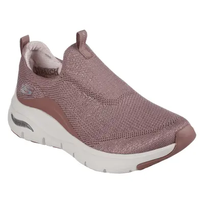 Skechers Women's Arch Fit - Keep It Up Slip-On Shoes in Mauve, Size | Textile/Synthetic, Vegan, 