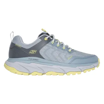 Skechers Women's Relaxed Fit: D'Lux Journey - Marigold Sneaker in Blue/Yellow, Size | Synthetic/