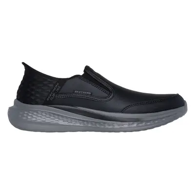 Skechers Men's Slip-ins Relaxed Fit: Slade - Cooper Slip-On Shoes in Black, Size | Leather/Synth