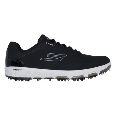 Skechers Men's GO GOLF PRO SL Golf Shoes in Black/Gray, Size | Synthetic/Textile/Metal, Arch Fit