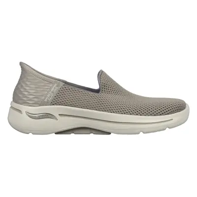 Skechers Women's Slip-ins: GO WALK Arch Fit - Summer Slip-On Shoes in Taupe, Size | Textile, Veg