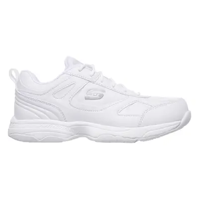 Skechers Women's Work Relaxed Fit: Dighton - Bricelyn SR Sneaker in White, Size | Synthetic