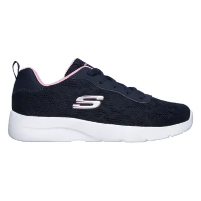 Skechers Women's Dynamight 2.0 - Homespun Sneaker in Navy Blue/Pink, Size | Textile/Synthetic, V