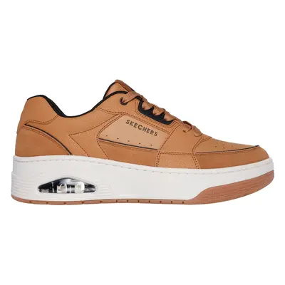 Skechers Men's Uno Court - Low Post Match Sneaker in Whiskey, Size | Leather/Synthetic/Textile