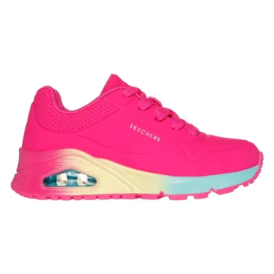 Skechers Girls Uno Gen1 - Pop of Ombre Sneaker in Hot Pink, Size | Synthetic