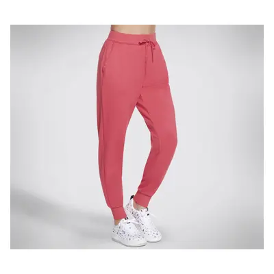 Skechers Women's SKECHLUXE Restful Jogger Pant in Red/Pink, Size Medium | Rayon/Polyester/Spande