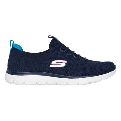 Skechers Women's Summits - Top Player Sneaker in Navy Blue, Size | Textile/Synthetic, Vegan, Mac