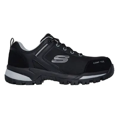 Skechers Men's Work: Gatlon - Strigax Sneaker in Black/Gray, Size | Leather/Textile/Synthetic