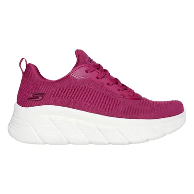 Skechers Women's BOBS Sport B Flex Hi - Flying HI Sneaker in Fuchsia, Size | Textile/Synthetic, 