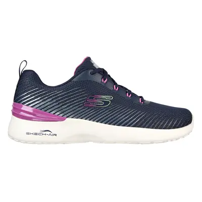 Skechers Women's Skech-Air Dynamight - Luminosity Sneaker in Navy Blue/Purple, Size | Textile/Sy