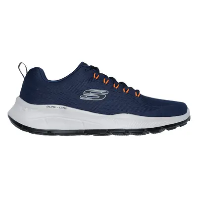 Skechers Men's Relaxed Fit: Equalizer 5.0 Sneaker in Navy Blue/Orange, Size | Textile/Synthetic,