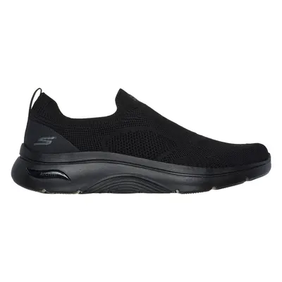 Skechers Men's GO WALK Arch Fit 2.0 - Knitted Relief Slip-On Shoes in Black, Size | Textile/Synt