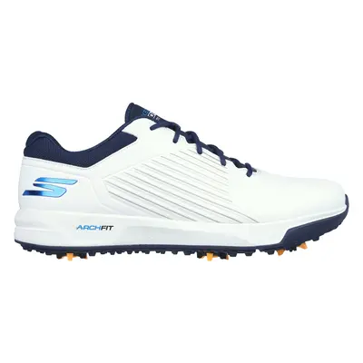 Skechers Men's GO GOLF Arch Fit Elite Vortex Golf Shoes in White/Navy Blue, Size | Synthetic