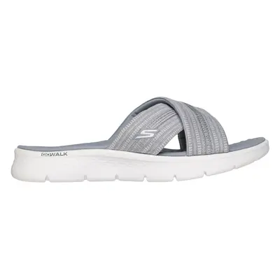 Skechers Women's GO WALK Flex Sandal - Impressed Sandals in Gray, Size | Textile, Vegan, Machine