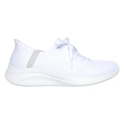 Skechers Women's Slip-ins: Ultra Flex 3.0 - Brilliant Sneaker in White, Size | Textile, Vegan, M