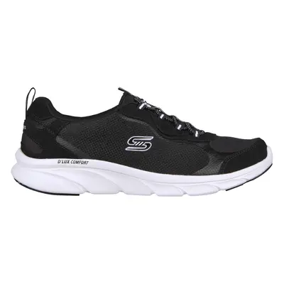 Skechers Women's Relaxed Fit: D'Lux Comfort - Bliss Galore Sneaker in Black/White, Size | Textil