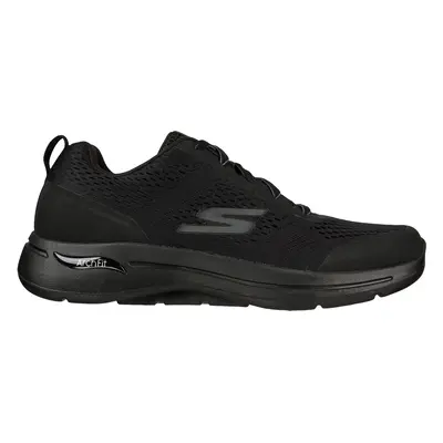 Skechers Men's GO WALK Arch Fit - Idyllic Sneaker in Black, Size | Textile/Synthetic, Machine Wa