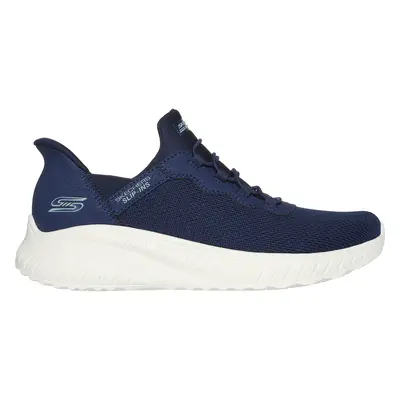 Skechers Women's Slip-ins: BOBS Sport Squad Chaos Sneaker in Navy Blue, Size | Textile/Synthetic