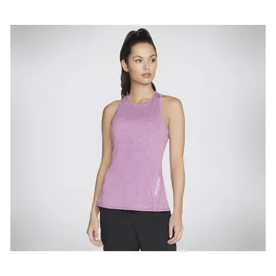 Skechers Women's Diamond Blissful Tank Top in Purple/Hot Pink, Size Large | Polyester/Spandex