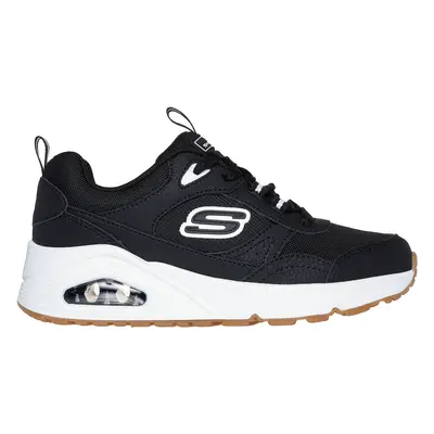 Skechers Boy's Uno - Retro-Groove Sneaker in Black, Size | Synthetic/Textile