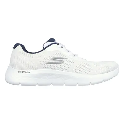 Skechers Men's GO WALK Flex - Remark Sneaker in White/Navy Blue, Size | Textile/Synthetic, Vegan