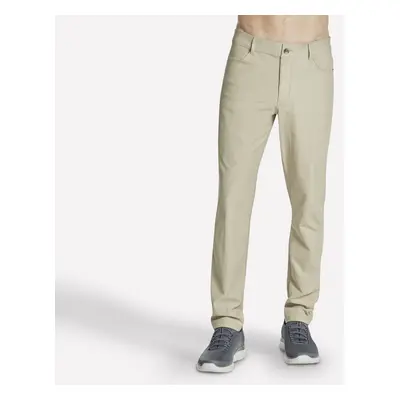 Skechers Men's GO WALK Premium Pocket Pant in Natural/Brown, Size | Polyester