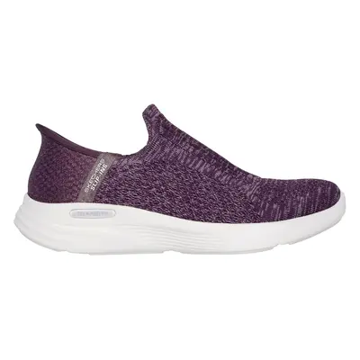 Skechers Women's Slip-ins: Relaxed Fit Sport Sneaker in Dark Purple, Size | Textile/Synthetic, V