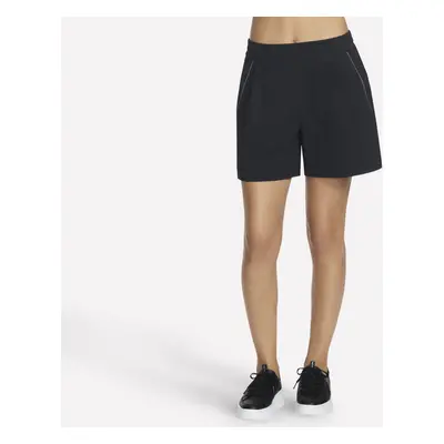 Skechers Women's Catalina Seersucker Inch Short in Black, Size | Nylon/Spandex