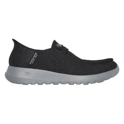 Skechers Men's Slip-ins: GO WALK Max - Halcyon Slip-On Shoes in Black/Gray, Size | Textile/Synth