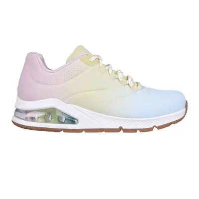 Skechers Women's Uno - Ombre Away Sneaker in White, Size | Synthetic/Textile, Vegan