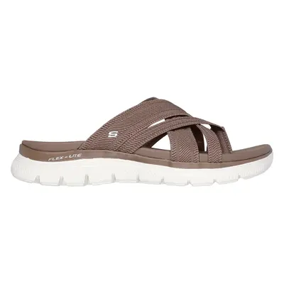 Skechers Women's Flex Appeal 4.0 - Perfect You Sandals in Mocha, Size | Textile, Vegan, Machine 