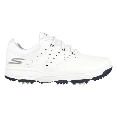 Skechers Women's GO GOLF Pro V.2 Golf Shoes in White/Navy Blue, Size | Textile/Synthetic