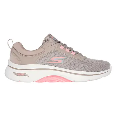 Skechers Women's GO WALK Arch Fit 2.0 - Balin Sneaker in Taupe, Size | Textile/Synthetic, Vegan,