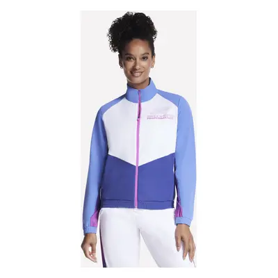 Skechers Women's Peak Track Jacket in White, Size Small | Polyester/Spandex