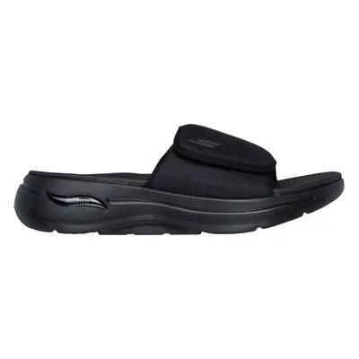 Skechers Men's GO WALK Arch Fit Sandal - Manta Ray Bay Sandals in Black, Size | Textile/Syntheti