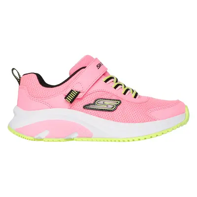 Skechers Girls Elite Sport Tempo - Speed Seeker Sneaker in Neon Pink, Size | Textile/Synthetic, 