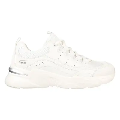 Skechers Women's BOBS Sport Bamina - Star Strikez Sneaker in Off White, Size | Synthetic/Textile