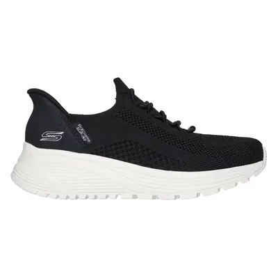 Skechers Women's Slip-ins: BOBS Sport Sparrow 2.0 - Lucky Run Sneaker in Black, Size | Textile/S