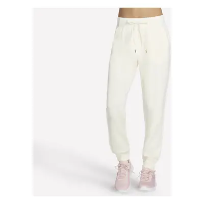 Skechers Women's Skechluxe Elevate Jogger in Off White, Size Small | Rayon/Polyester/Spandex